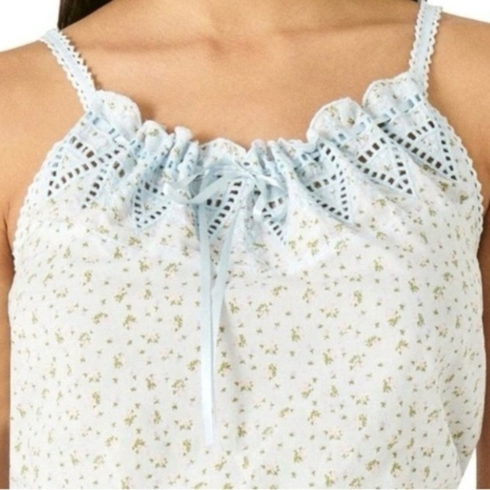Cropped Women’s top Cotton Floral print | Retail $59 new with tags
